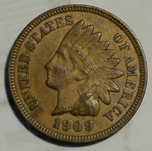 XF/AU 1909 Indian Head Cent Penny