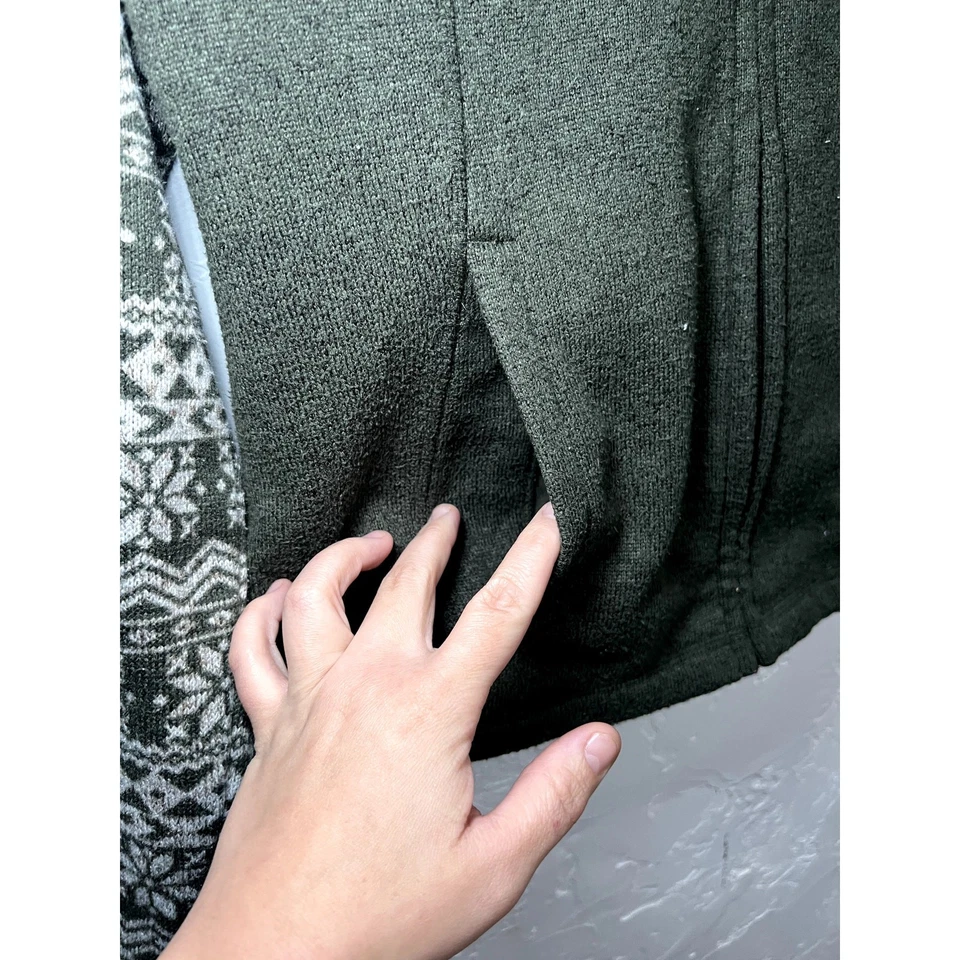 Cabelas Cremallera Completa Forrada de Piel Sherpa Vellón Chaqueta Mujer Pequeñas Vacaciones Montañas Foto 2 de 4