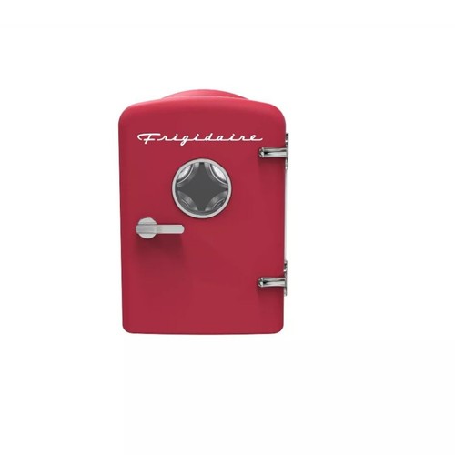 Frigidaire 6 Can Mini Personal Dorm Fridge Cooler Moonbeam EFMIS429-RED