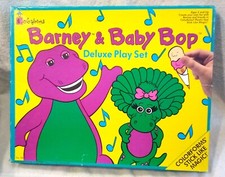 Vintage 1993 Barney  Baby Bop Deluxe Activity Set Colorforms
