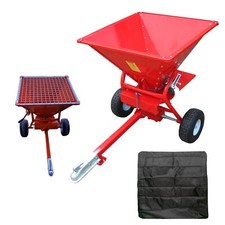 Tow Behind Spreader + Cover + Mesh 350lbs/159kgs salt sand fertiliser seed grit