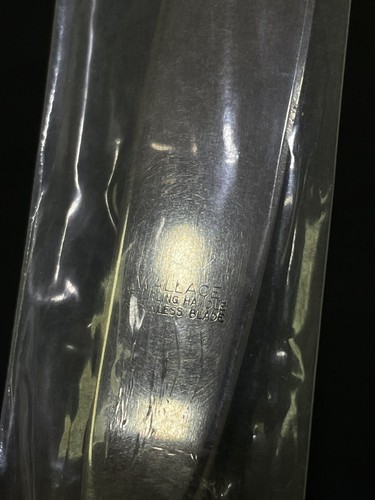 NEW SEALED Wallace Shenandoah 925 Sterling Silver Place Knife 9" - Picture 4 of 4