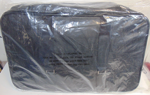 Juego de viaje de equipaje de cuero 4 piezas maletín negro bolso de hombro adjunto computadora portátil - Imagen 16 de 16