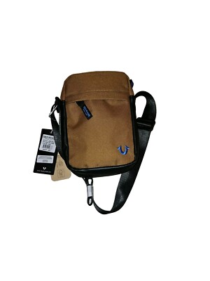 True Religion チェック柄 キャップ ウール スナップバック True Religion Crossbody Bag Jinx Max #TR103989 Tan New