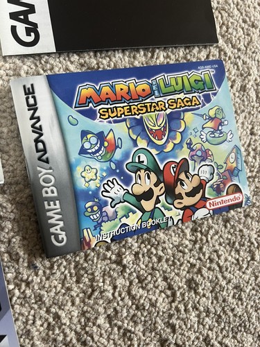 Mario & Luigi: Superstar Saga (Game Boy Advance, 2003) Cib player's choice E1 - Picture 4 of 23