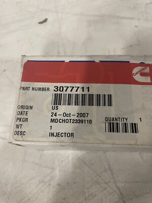 New Cummins Onan INJECTOR 3077711 | eBay