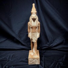 Ancient Egyptian Antiquities Falcon God Horus statue Pharaonic BC
