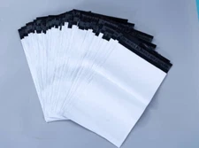 Poly Mailers Shipping Bags Self Sealing White Poly Bags Envelopes 8x11 - 100 Ct
