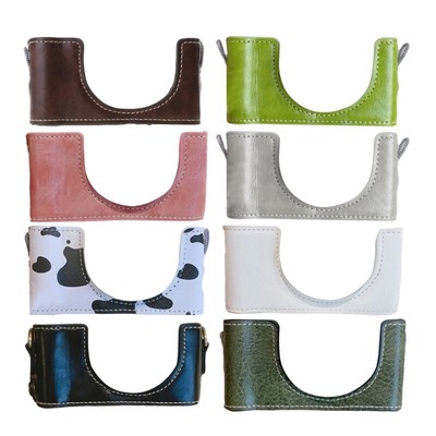 Handmade PU Leather Half Camera Case Bag For ZV 1M2/ZV 1F Vlog Cameras