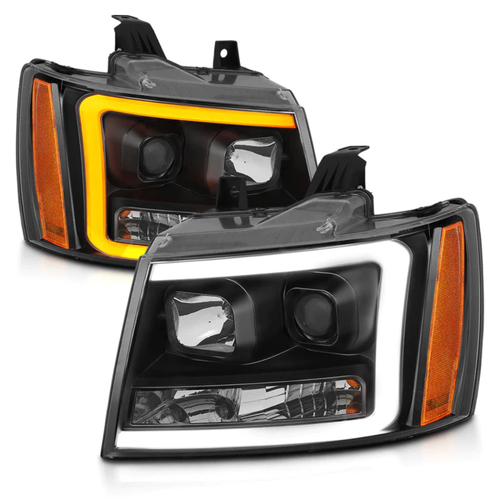 ANZO 111402 Headlight Assembly Headlight Set FITS 07 14 chevy tahoe projector he - Picture 7 of 16