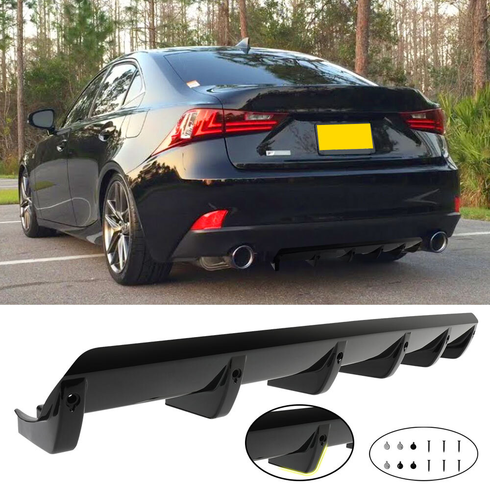 For Lexus IS250 IS350 IS200T RX LX GX Rear Bumper Diffuser Splitter Lip Spoiler