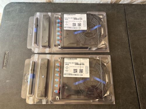 2 NEW CORNING CCH-CS12-A9-P00RE PIGTAILED SPLICE CASSETTE