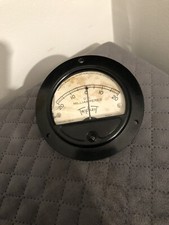 Triplett 0-20 DC Milliamperes Mount Meter Gauge Model 321-T Cracked 1H