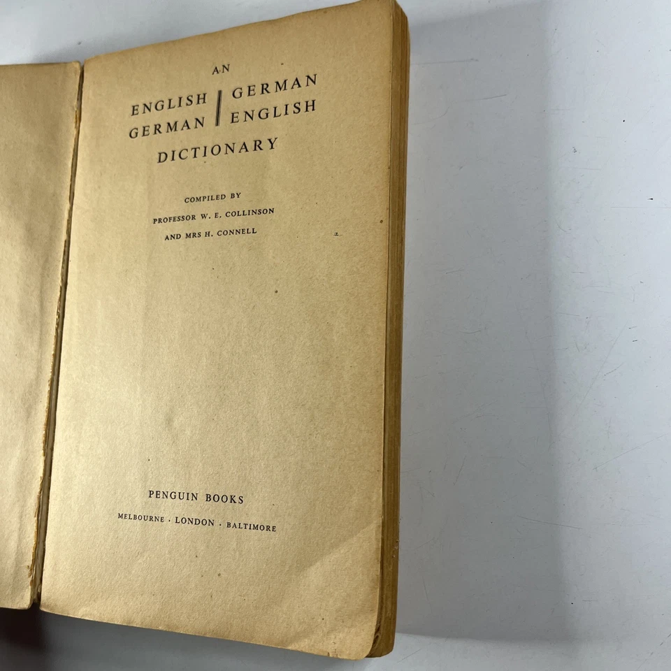 An English-German German-English Dictionary W. E. Collinson Paperback Book - image 3 of 4
