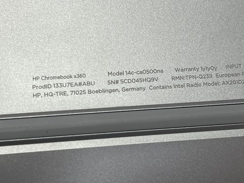 HP Chromebook x360 14c-ca0500na LCD Screen Assembly komplett - Bild 5 von 5