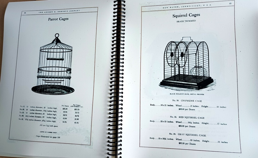 Andrew Hendryx Co (1910) CATALOG Bird Cages PIcture Cord Chain