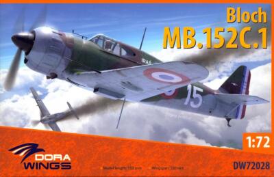 Dora Wings Models 1/72 MARCEL BLOCH MB.152C.1 French WWII Fighter