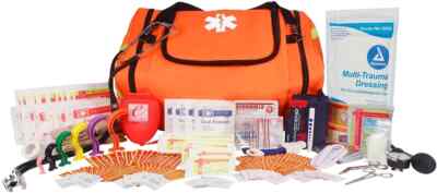 BRAND NEW PARAMEDIC FIRST RESPONDER TRAUMA EMERGENCY MEDICAL KIT- FULLY STOCKED