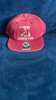 Alabama Crimson Tide Hat Snapback Prefade NCAA '47 Brand Stitched Bama Roll Tide