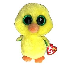 Ty Beanie Boos   NUGGET EASTER CHICK 6" Glitter Eyes New MWMT's