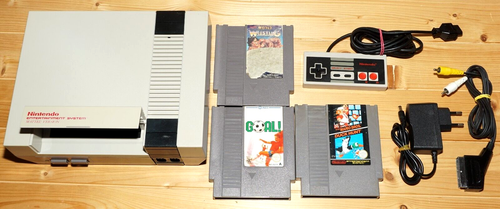 Console Nintendo Nes 8 Bit Pal A per gioco Super Mario Duck Hunt Action Set Goal - Foto 2 di 15
