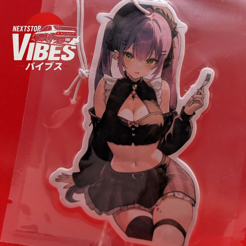 Anime Gothic Maid Air Freshener | Waifu Girl Kawaii Otaku Decor | JDM Drift Gift