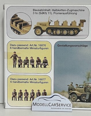 Preiser military 1/87: 16544 Sd.Kfz. 11 Halbketten-Zugm