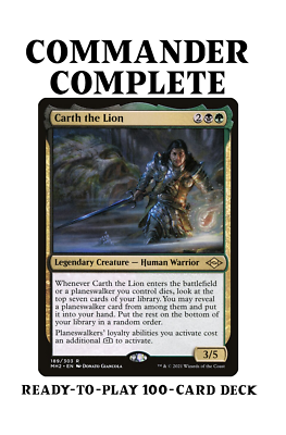 Carth the Lion PLANESWALKER SUPERFRIENDS Magic MTG Custom Commander Deck |  eBay