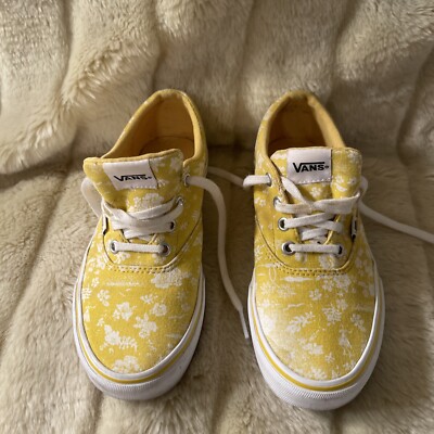 Vans Doheny Tropics Yellow White Floral Women's Size