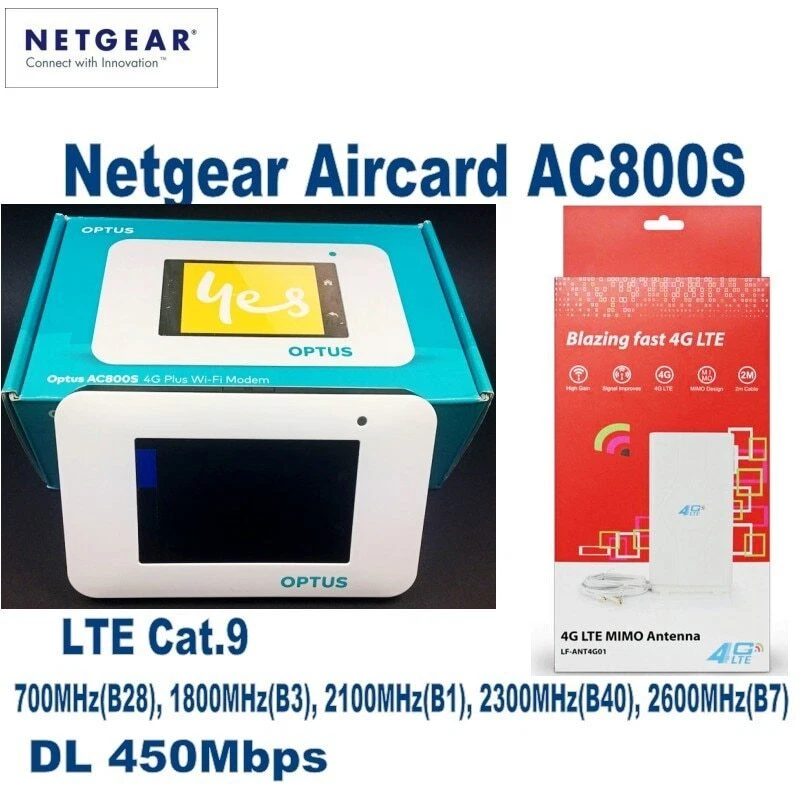Netgear Aircard AC800S Cat9 450Mbps Portable 4G LTE Portable Mobile WIFI Hotspot - Image 3 of 4