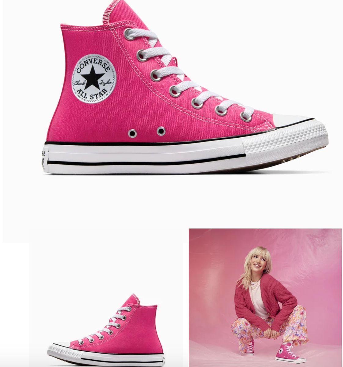 NEW Women's Converse Chuck Taylor All Star Hi Shoes A08136F Chaos