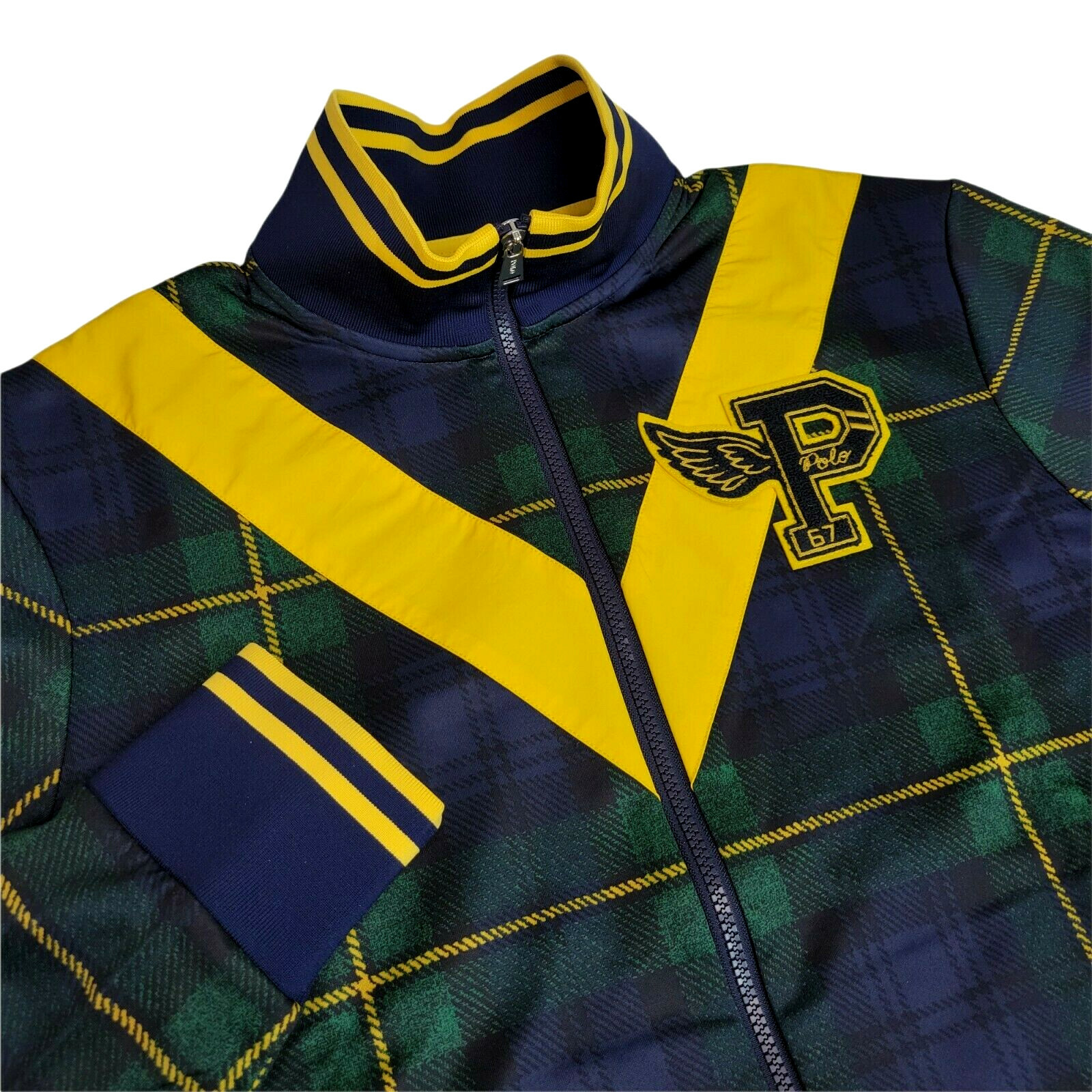 RARE Polo Ralph Lauren Mens Medium Large $248 P-Wing Performance Full Zip Jacket