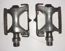 Coppia pedali marcato OFMEGA mod. MASTER per bici corsa epoca BIANCHI MAINO