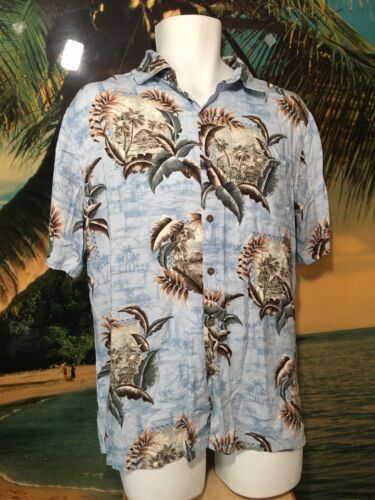 Aloha Print shirt Batik Bay Vintage Stye Tiki Sur… - image 1
