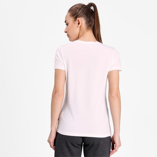 PUMA Damen ESS+ Metallic Logo Tee / Kurzarm T-Shirt Sportshirt Trainingsshirt - Picture 7 of 26