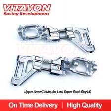 Vitavon Re-Design CNC Alu7075 Upper Arm+C Hubs For Super Rock Rey 1/6