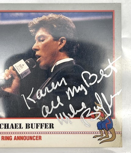 MICHAEL BUFFER 1991 KAYO BOXING SIGNED AUTOGRAPHED CARD #139 - Picture 3 of 4