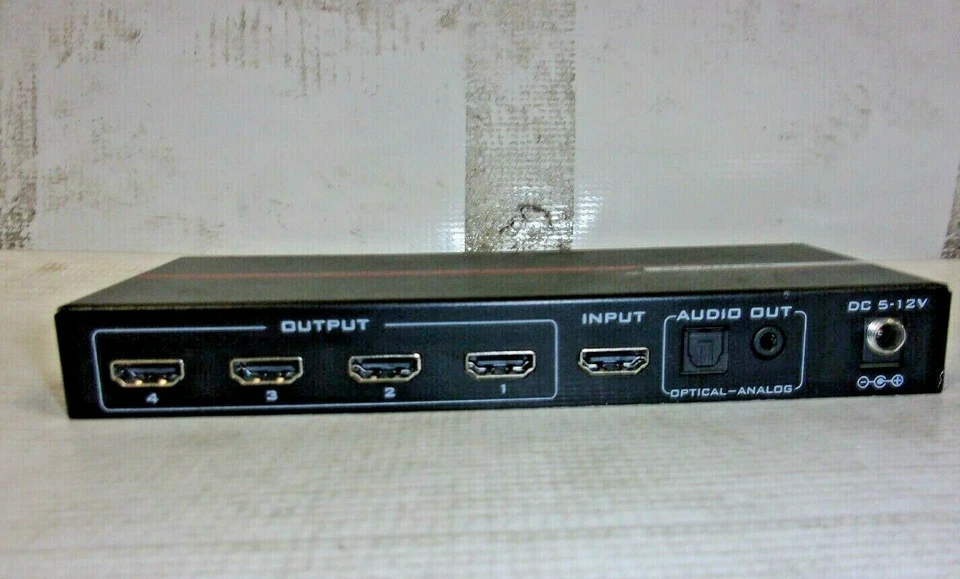 Hall Research SP-HD-4C 1x4 HDMI Splitter with 4K Audio Out optical-analog - Image 3 of 4
