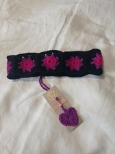 Fascia di lana per Capelli Granny Crochet Fatta A Mano Uncinetto e Mattonelle 