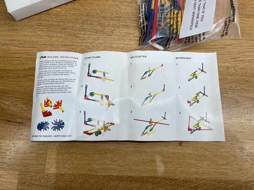 K-Nex Building Toy Model (Lego Rival). Aeroplane. New. Weetabix Box 1998 Rare - Picture 9 of 15