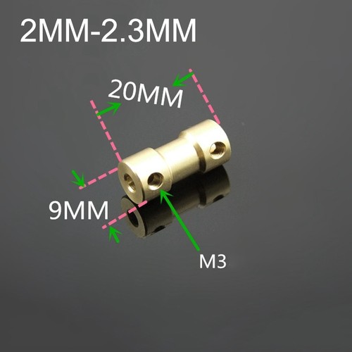 5PCS 2/3/3.17/4/5/6mm Brass Shaft Coupling Coupler DIY Model Decelerate Motor - Picture 77 of 117