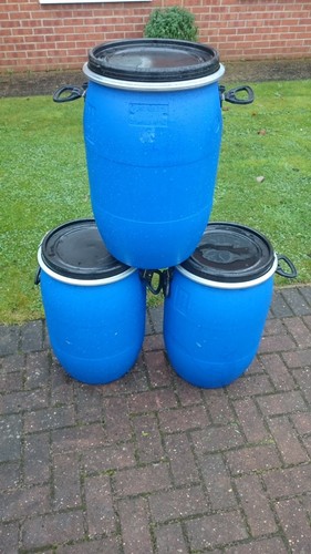 Storage Barrel 60l Drum Litre Water Butt Feed Bin Vortex Dust Commanders - Picture 3 of 7