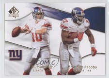 2009 SP Authentic Eli Manning Brandon Jacobs #133 h3a
