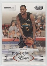 2009 Prestige Rookie Bonus Shots Black Signatures 6/100 Marcus Thornton Auto 0c2