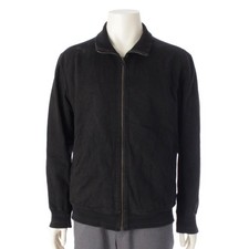 USED ISSEY MIYAKE DRIVER'S ZIP-UP BLOUSON IN BLACK, VINTAGE ACCEPTABLE