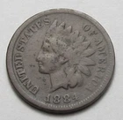 1884 INDIAN HEAD CENT, NICE COIN!!!!(A6)