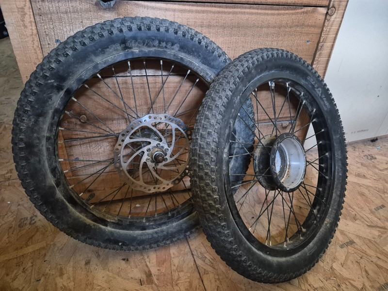 20x3" front &rear wheels and tires from Rattan ebike