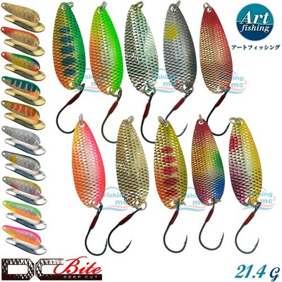 Art Fishing DC-Bite 21.4 g 63 mm Deep Cut Trout spoon Assorted Colors