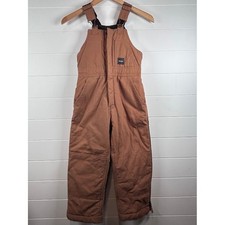 Walls Kidz Grow System Brown Overalls Medium Insulated Winter Snow Pants