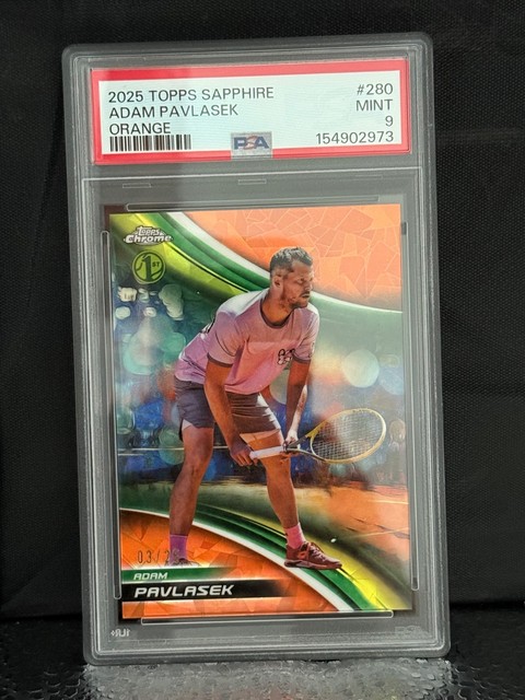 2025 Topps Sapphire Adam Pavlasek Orange 3/25 MINT 9